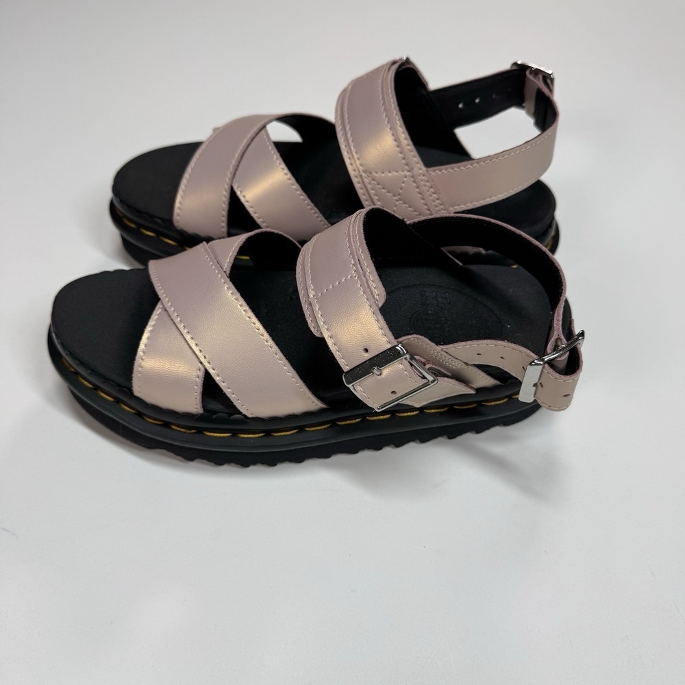 DR MARTENS WOMEN'S VOSS 2 PLATFORM SANDALS NWOB SZ 7 METALLIC PINK - Picture 4 of 7
